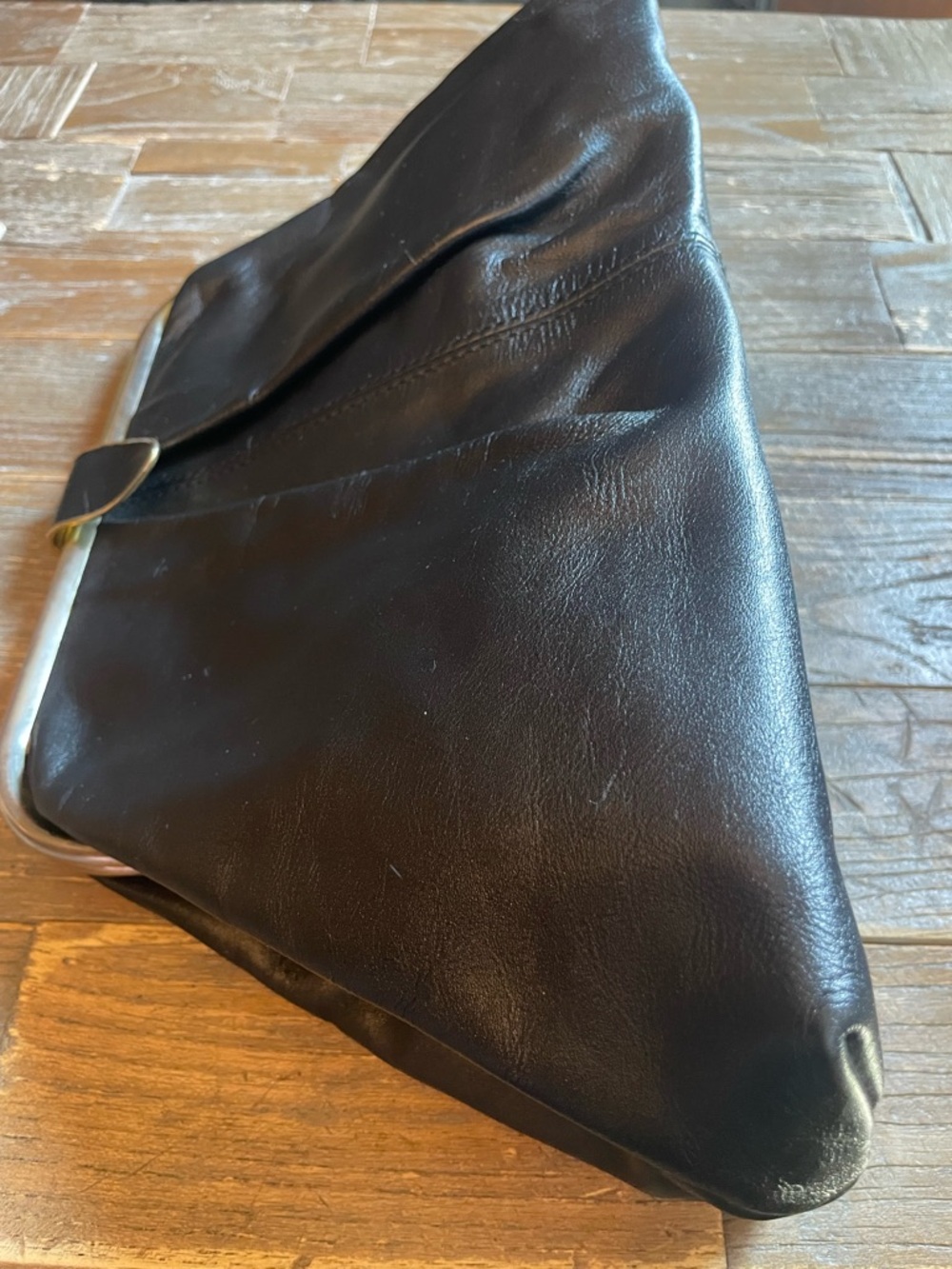 Vintage Leather Frame Clutch - Picture 3 of 15